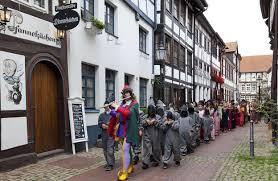 Centro storico di Hameln con case a graticcio tipiche